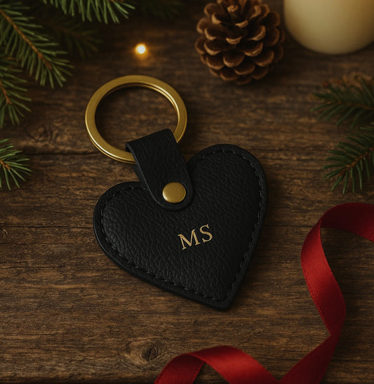 Personalised heart keychain